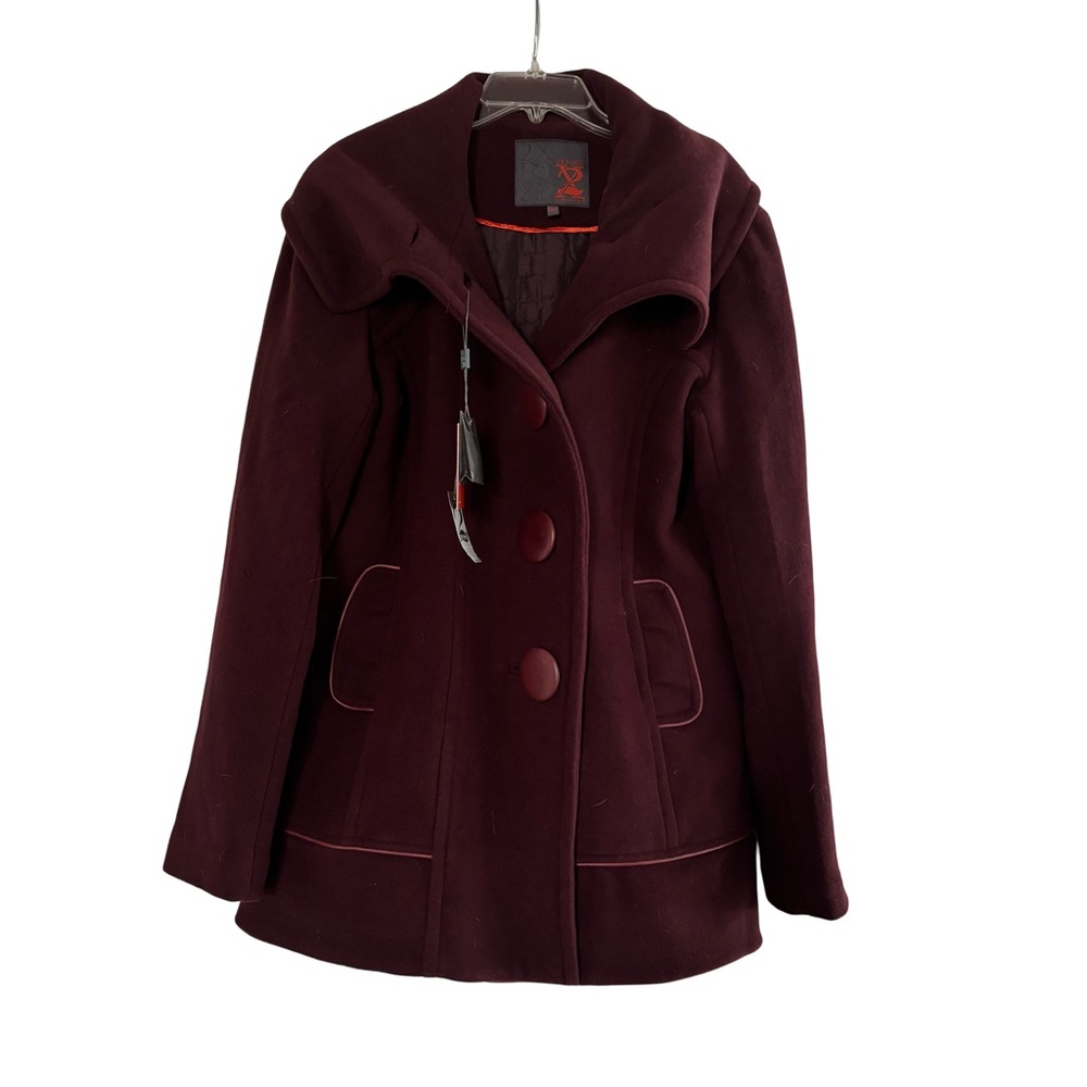 Women's Wool Burgundy Coat size XL